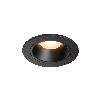 NUMINOS® DL S, wewnętrzna oprawa sufitowa wpuszczana LED, czarna/czarna 2700 K 40°, zawiera sprężyny liściaste