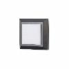 Wall fixture IP65 Grove Diffuser Square LED 2.5 LED neutral-white 4000K ON-OFF Black 400.00 PX-0129-NEG