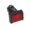 Harmony XB6 Przycisk płaski czerwony samopowrotny LED plastikowy prostokątny