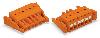 1-przewodowe gniazdo przycisk Push-in CAGE CLAMP®, pomarańczowa 2231-308/037-000