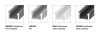 Profil aluminiowy L6 czarny anodowany natynkowy wąski 1,00 m