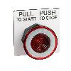Operator push pull, Harmony 9001K, z czerwonym pokrętłem, 30 mm