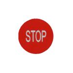 Wyłącznik główny stop (STOP), czerwono-biały