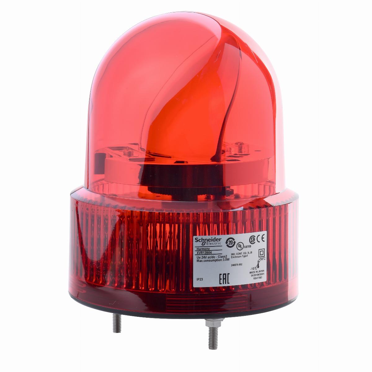 Harmony XVR Lampka sygnalizacyjna bez buczka Ø120 czerwona LED 24 V AC/DC