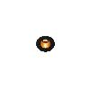 HORN MINI, lampa sufitowa wpuszczana, LED, 3000K, kolor czarny/złoty, 12°