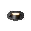 NUMINOS® DL S, wewnętrzna oprawa sufitowa wpuszczana LED, czarna/czarna 3000 K 20°, zawiera sprężyny liściaste