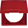 Integro Ramka 1-krotna z pokrywą, czerwony, połysk