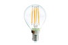 Żarówka LED E14 G45 4W 220-240V filament kulka EMC barwa światła biała ciepła