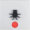 B.3/B.7 Klawisz z czerwoną soczewką i wyczuwalnym symbolem "światło", biały mat