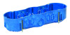 KP64/3L Puszka do pustych ścian 3 x 60 mm, płytka - kolor niebieski