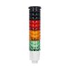 Kolumna sygnalizacyjna, fi45mm, kolor: zielony, pomarańczowy i czerwony, sygnalizacja dźwiękowa, sygnał ciągły lub przerywany, zasilanie 24VDC, wbudowany obwód LED