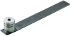 Mostek uziemiający z płaskownika, gwint M16, dł. 400 mm, z płytką przyłączeniową o śr. 50 mm i wys. 63 mm, wykonanie proste D BEB 1-NR / EBS 15-03-19