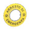 Etykieta 3D ARRESTO DI EMERGENZA
