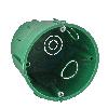 Multifix Puszka osprzętowa, pojedyncza okrągła 65x60 mm zielona, 650°C