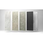 Panel promiennikowy 300W ze spiekanych materiałów ceramicznych, imitujący beton, naturalny kamień, 592×592×40 [mm] ECOSUN CR 300 Bazalt
