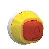 Harmony XB5, Antybakteryjna główka przycisku Estop, plastik, czerwona, Ø22, blokada obrót, czerwony LED, 110...120 V AC