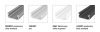 Profil aluminiowy L1 biały lakierowany natynkowy standard 1,00 m