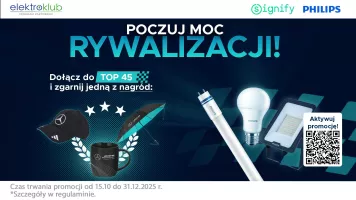 Logo Elektroklub - Promocja Philips - poczuj moc rywalizacji