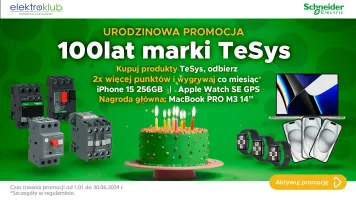 Logo Elektroklub - Schneider Electric urodzinowa promocja 100lat marki TeSys