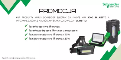 Logo Schneider Electric: Gadżety Thorsman za 1zł