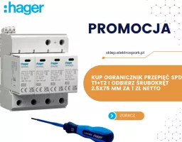 Logo HAGER: Śrubokręt za zakup ogranicznika