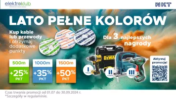 Logo Elektroklub - Lato pełne kolorów z NKT!