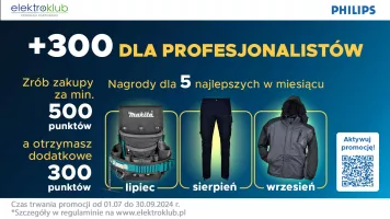 Logo Elektroklub - Philips +300 dla Profesjonalistów!
